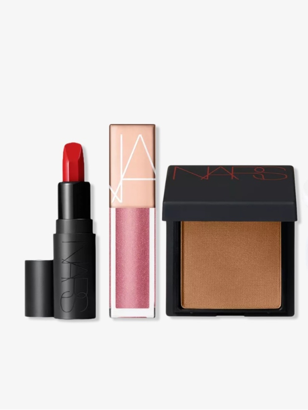 NARS Deluxe Samples Lipstick, Gloss & Bronzer